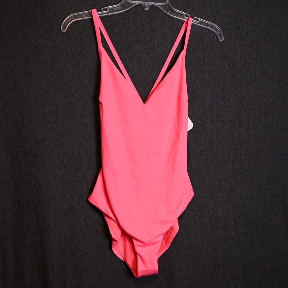 NEW Fabletics Women's S Pink Cross Back One Piece Swimsuit NWT